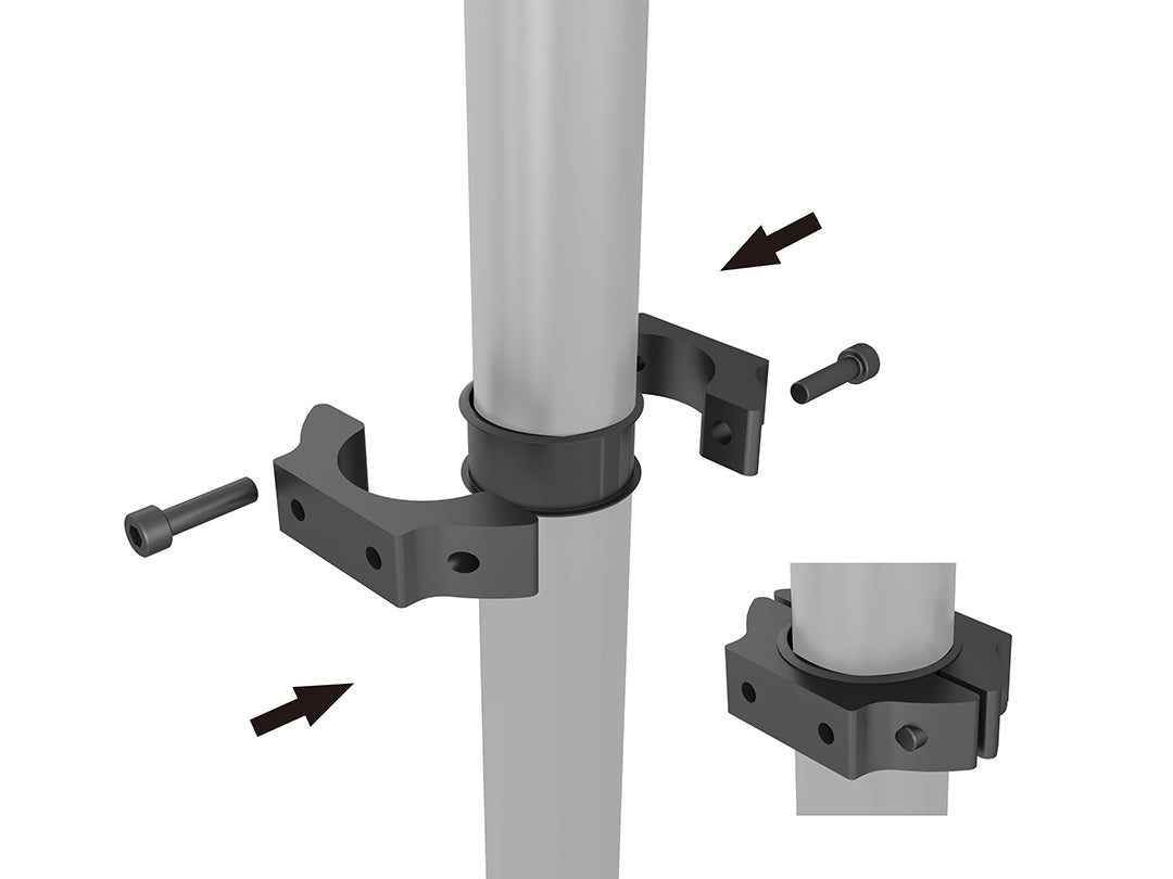 Multibrackets 0.8m Tilt 40"-65" Pro Series Menu Board Ceiling Mount For 5 Screens | MBC5X1UGC Ceiling Mount Bracket Multibrackets