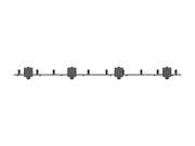 Multibrackets 0.8m Tilt 40"-65" Pro Series Menu Board Ceiling Mount For 5 Screens | MBC5X1UGC Ceiling Mount Bracket Multibrackets