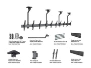 Multibrackets 0.8m Tilt 40"-65" Pro Series Menu Board Ceiling Mount For 5 Screens | MBC5X1UGC Ceiling Mount Bracket Multibrackets