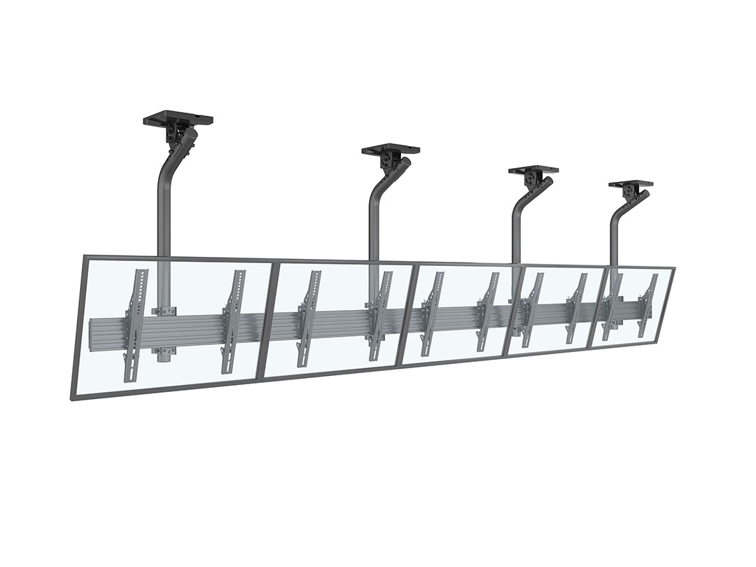 Multibrackets 0.8m Tilt 40"-65" Pro Series Menu Board Ceiling Mount For 5 Screens | MBC5X1UGC Ceiling Mount Bracket Multibrackets