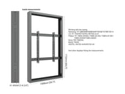 Multibrackets M Pro 75" Large B2B Digital Signage Display Enclosure – Black | 7350105219689 Signage Display Enclosures Multibrackets