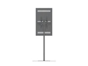 Multibrackets M Pro Series 43" Single Pole Floorbase Digital Signage Enclosure – Black | 7350105219764 Signage Display Enclosures Multibrackets