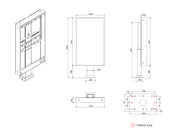 Multibrackets M Totem Pro OH85 – For 85" Outdoor Display Wall Mount Bracket Multibrackets