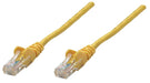 Intellinet Cat5e 0.25m Yellow CCA U/UTP PVC RJ45 Network Patch Cable | 737333 Ethernet Cable Intellinet