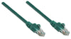 Intellinet Cat5e 0.25m Green CCA U/UTP PVC RJ45 Network Patch Cable | 737340