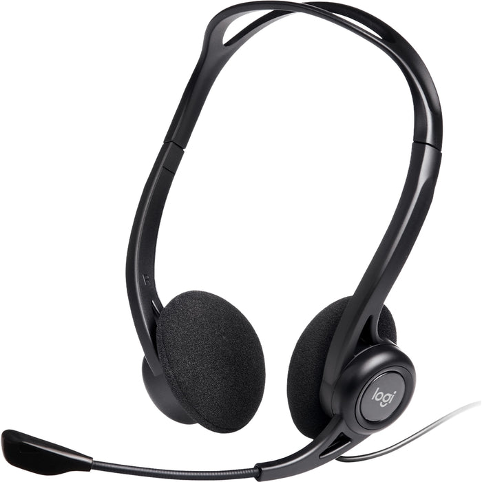 Logitech 960 USB Computer Headset Wired Black Headset | 915-000308