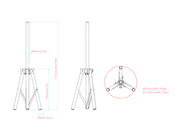 Multibrackets M Pro Series Tripod Stand | 7350105217449 Mounting Accessory Multibrackets