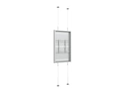 Multibrackets M Pro Series Enclosure 55" Wire F2C Medium White Signage Display Enclosures Multibrackets
