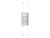 Multibrackets M Pro Series Enclosure 55" Wire F2C Medium White Signage Display Enclosures Multibrackets