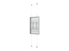 Multibrackets M Pro Series Enclosure 55" Wire F2C Medium White Signage Display Enclosures Multibrackets