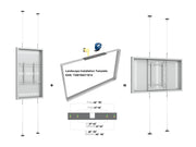 Multibrackets M Pro Series Enclosure 55" Wire F2C Medium White Signage Display Enclosures Multibrackets