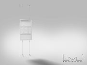 Multibrackets M Pro Series Enclosure 55" Wire F2C Medium White Signage Display Enclosures Multibrackets