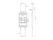 Multibrackets M Pro Series Enclosure 55" Wire F2C Medium White Signage Display Enclosures Multibrackets