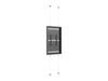 Multibrackets M Pro Series Enclosure 55" Wire F2C Medium Black Signage Display Enclosures Multibrackets