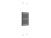 Multibrackets M Pro Series Enclosure 55" Wire F2C Medium Black Signage Display Enclosures Multibrackets