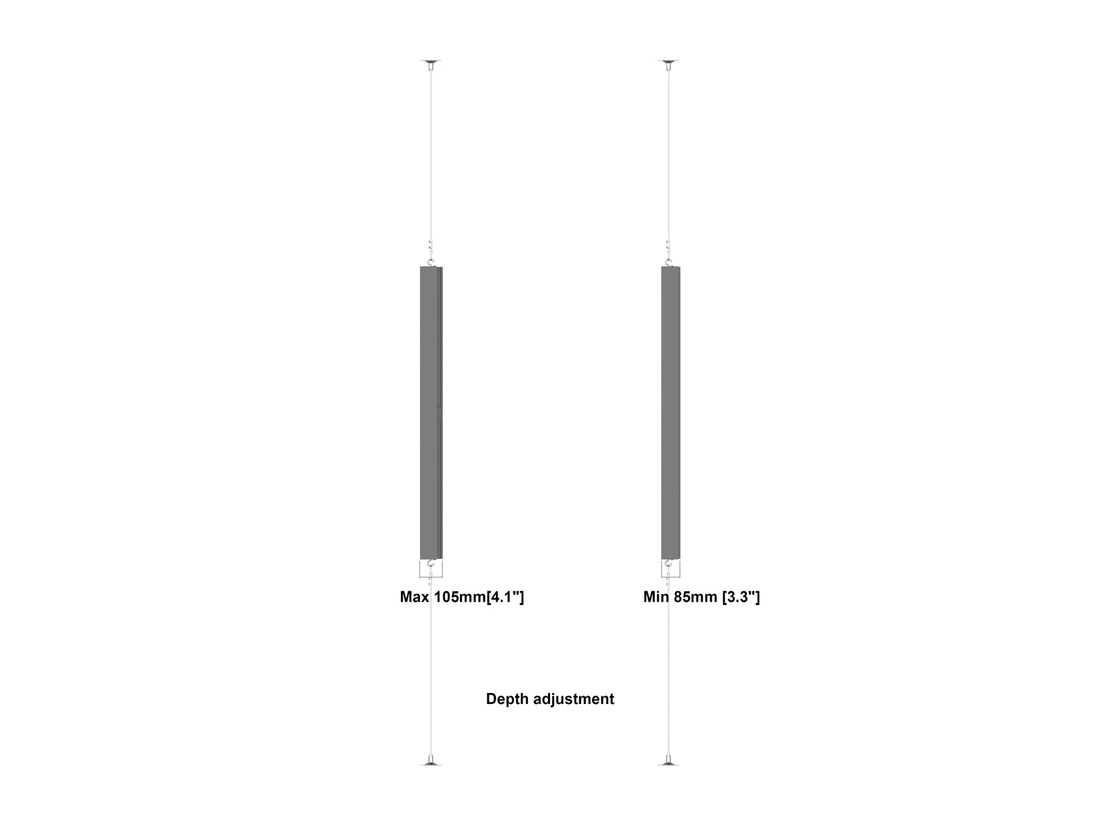 Multibrackets M Pro Series Enclosure 55" Wire F2C Medium Black Signage Display Enclosures Multibrackets