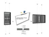 Multibrackets M Pro Series Enclosure 55" Wire F2C Medium Black Signage Display Enclosures Multibrackets