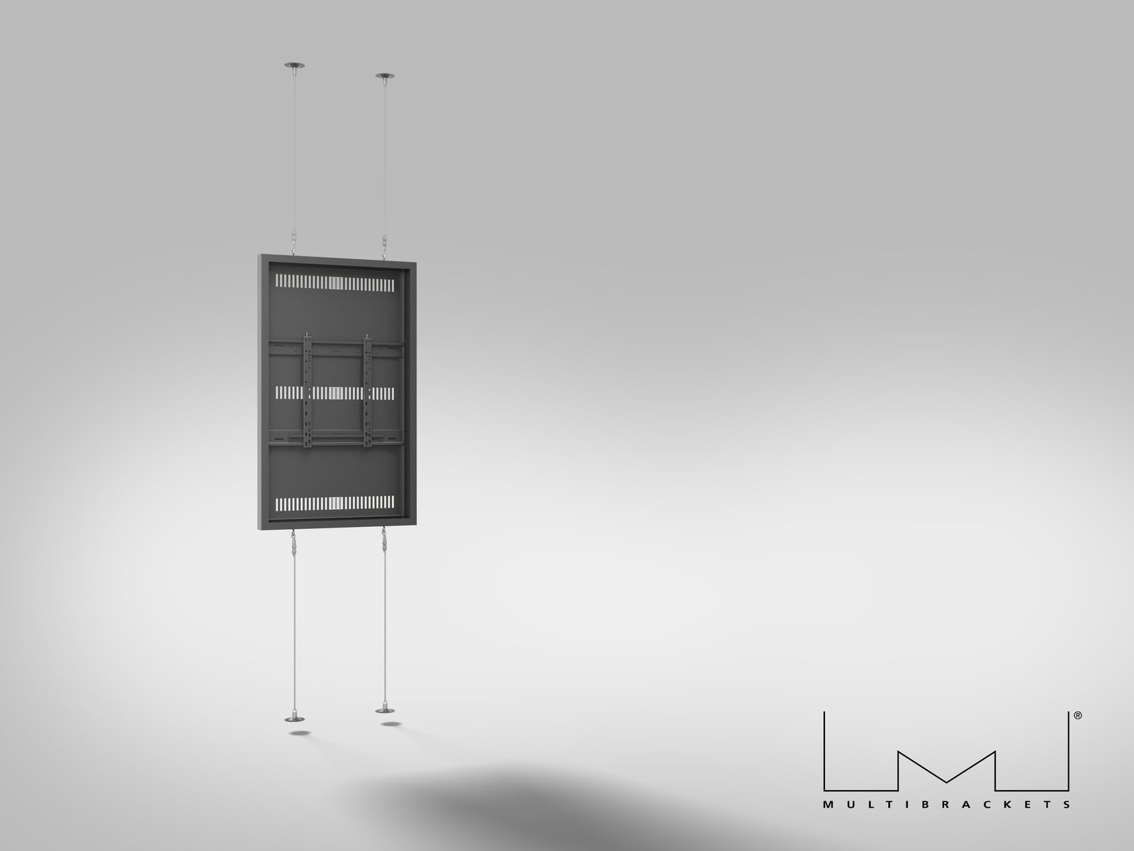 Multibrackets M Pro Series Enclosure 55" Wire F2C Medium Black Signage Display Enclosures Multibrackets