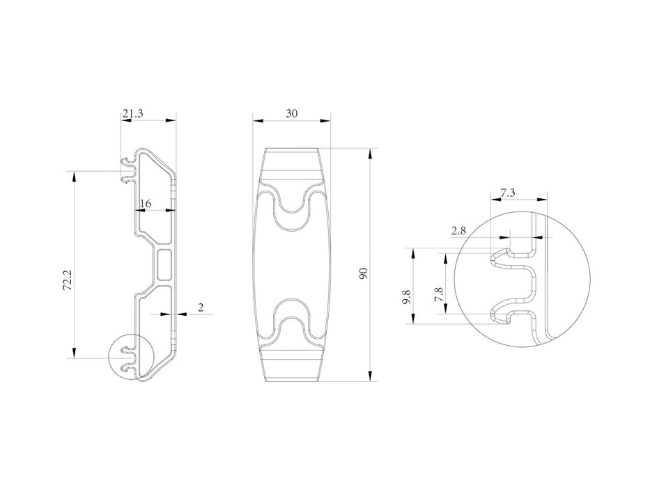 Multibrackets M Pro Series Cable Management Clip 12-pack