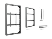 Multibrackets M Pro Series Enclosure 75" High Brightness Wall Large Black Signage Display Enclosures Multibrackets