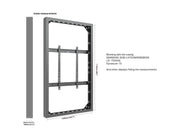 Multibrackets M Pro Series Enclosure 75" High Brightness Wall Large Black Signage Display Enclosures Multibrackets
