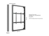 Multibrackets M Pro Series Enclosure 75" High Brightness Wall Large Black Signage Display Enclosures Multibrackets