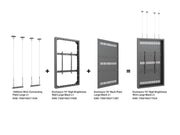 Multibrackets M Pro Series Enclosure 75" High Brightness Wall Large Black Signage Display Enclosures Multibrackets