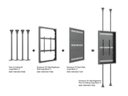 Multibrackets M Pro Series Enclosure 75" High Brightness Wall Large Black Signage Display Enclosures Multibrackets