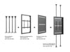 Multibrackets M Pro Series Enclosure 75" High Brightness Wall Large Black Signage Display Enclosures Multibrackets