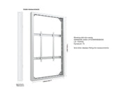 Multibrackets M Pro Series Enclosure 75" High Brightness Wall Large White Signage Display Enclosures Multibrackets