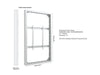 Multibrackets M Pro Series Enclosure 75" High Brightness Wall Large White Signage Display Enclosures Multibrackets