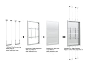 Multibrackets M Pro Series Enclosure 75" High Brightness Wall Large White Signage Display Enclosures Multibrackets