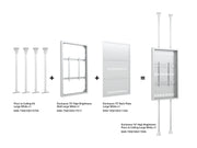 Multibrackets M Pro Series Enclosure 75" High Brightness Wall Large White Signage Display Enclosures Multibrackets