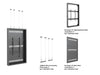 Multibrackets M Pro Series Enclosure 75" High Brightness Wire Large Black Signage Display Enclosures Multibrackets