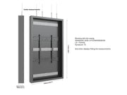 Multibrackets M Pro Series Enclosure 75" High Brightness Wire Large Black Signage Display Enclosures Multibrackets