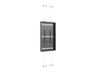 Multibrackets M Pro Series Enclosure 75" High Brightness Floor to Ceiling Wire Large Black