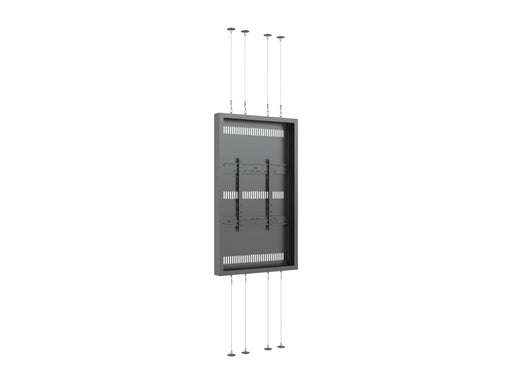 Multibrackets M Pro Series Enclosure 75" High Brightness Floor to Ceiling Wire Large Black Signage Display Enclosures Multibrackets
