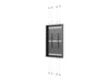 Multibrackets M Pro Series Enclosure 75" High Brightness Floor to Ceiling Wire Large Black Signage Display Enclosures Multibrackets