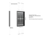 Multibrackets M Pro Series Enclosure 75" High Brightness Floor to Ceiling Wire Large Black Signage Display Enclosures Multibrackets