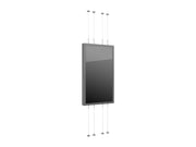 Multibrackets M Pro Series Enclosure 75" High Brightness Floor to Ceiling Wire Large Black Signage Display Enclosures Multibrackets