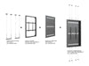 Multibrackets M Pro Series Enclosure 75" High Brightness Floor to Ceiling Wire Large Black Signage Display Enclosures Multibrackets