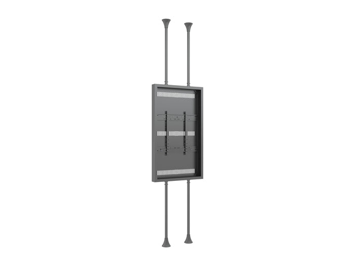 Multibrackets M Pro Series Enclosure 75" High Brightness Floor to Ceiling Large Black Signage Display Enclosures Multibrackets