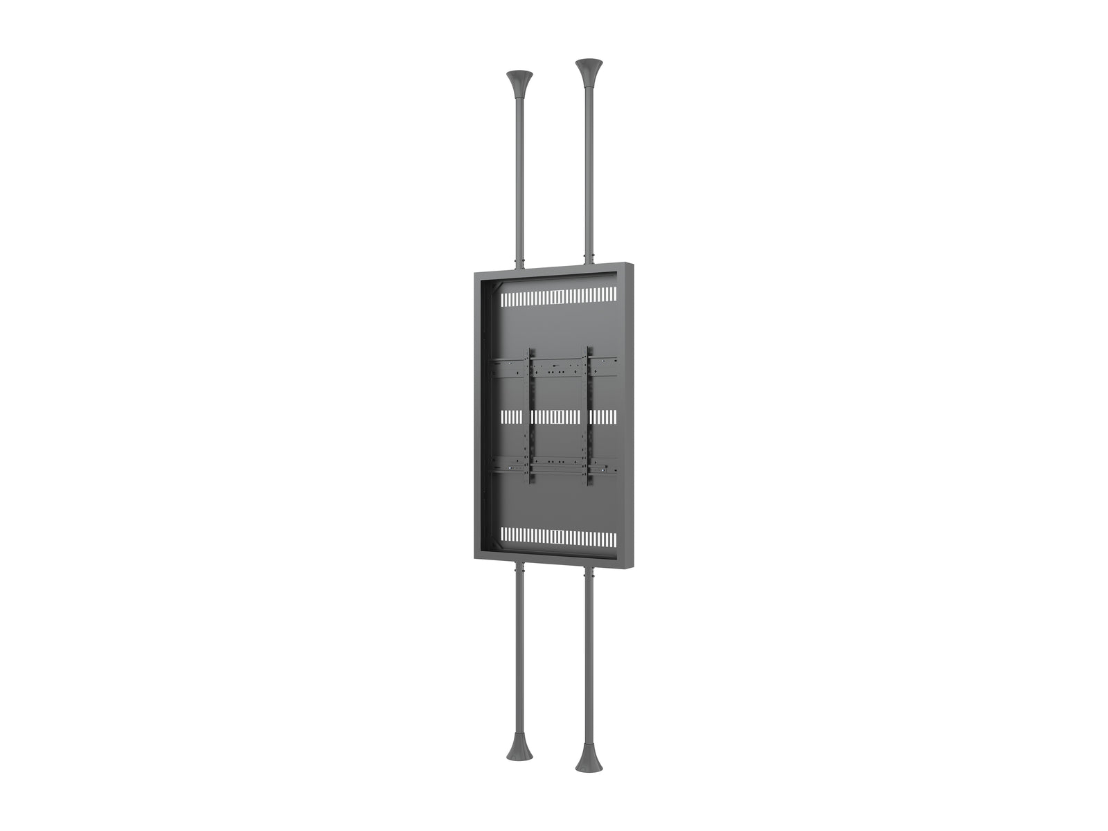 Multibrackets M Pro Series Enclosure 75" High Brightness Floor to Ceiling Large Black Signage Display Enclosures Multibrackets