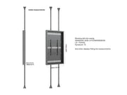 Multibrackets M Pro Series Enclosure 75" High Brightness Floor to Ceiling Large Black Signage Display Enclosures Multibrackets