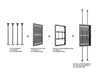 Multibrackets M Pro Series Enclosure 75" High Brightness Floor to Ceiling Large Black Signage Display Enclosures Multibrackets