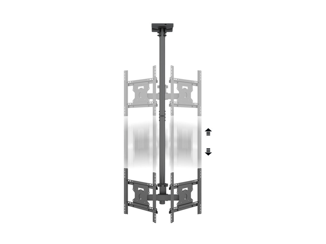 Multibrackets 32" - 49" 49BDL-4050D 0.8m Display Ceiling Mount Pro For 2 Screens Ceiling Mount Bracket Multibrackets