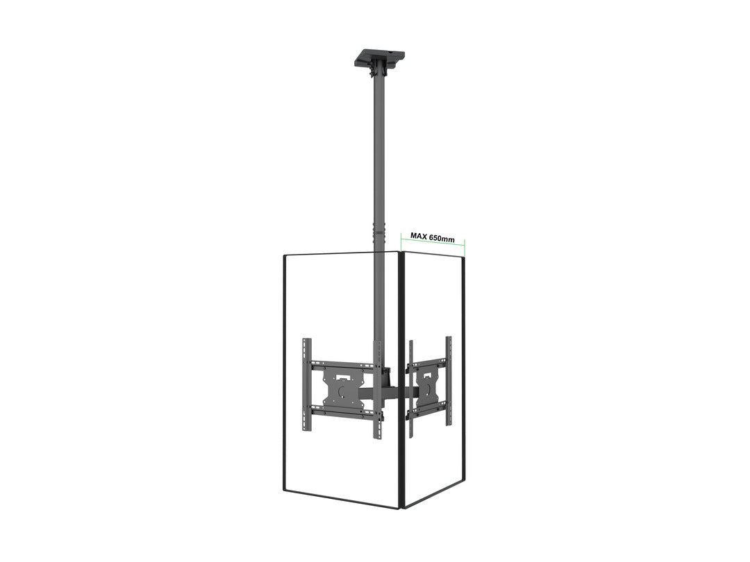Multibrackets 32" - 49" 49BDL-4050D 0.8m Display Ceiling Mount Pro For 2 Screens Ceiling Mount Bracket Multibrackets
