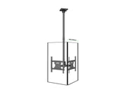 Multibrackets 32" - 49" 49BDL-4050D 0.8m Display Ceiling Mount Pro For 2 Screens Ceiling Mount Bracket Multibrackets