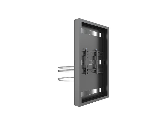 Multibrackets M Pro Series Enclosure 43" Column Medium Black Signage Display Enclosures Multibrackets