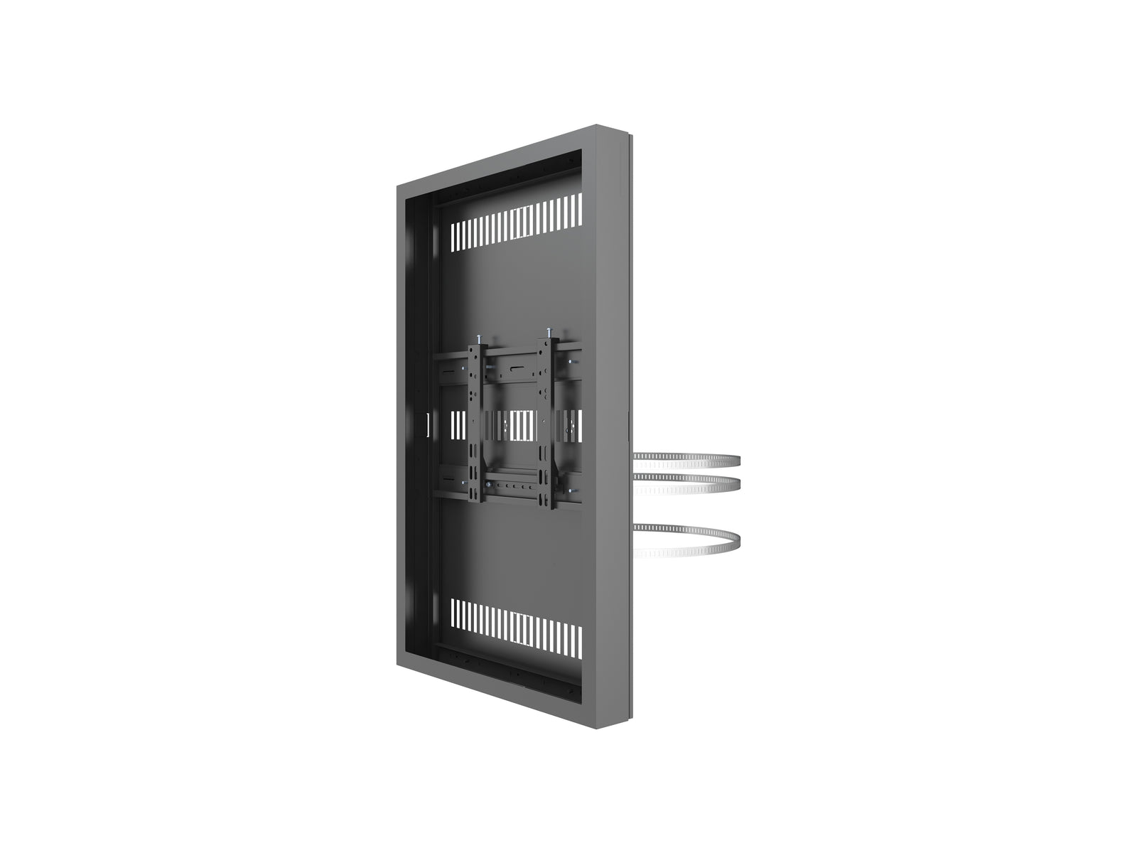 Multibrackets M Pro Series Enclosure 43" Column Medium Black Signage Display Enclosures Multibrackets